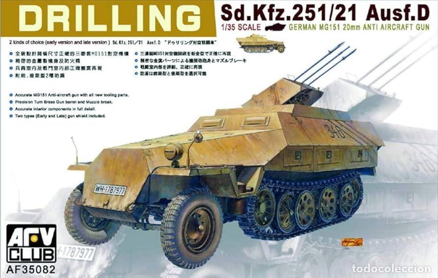 Maquetas: AFV CLUB - Sd.Kfz.251/21 Ausf.D Drilling 1/35 35082
