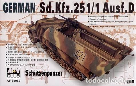 Maquetas: AFV CLUB - Sd.Kfz. 2511 Ausf.D Shutzenpanzer Model Tanks AFV Club 1/35 35063