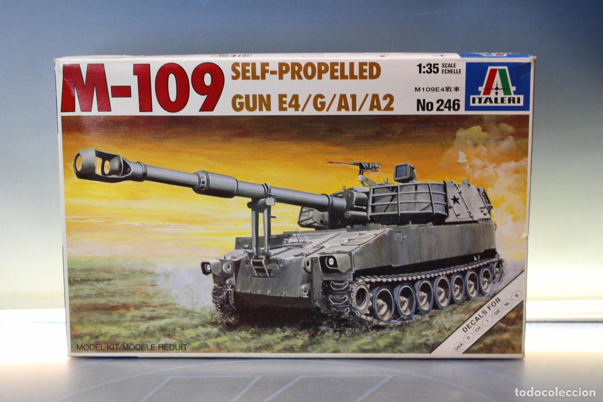 Maquetas: Italeri 246, M-109 E4/G/A1/A2 Self-Propelled Gun. 1/35.