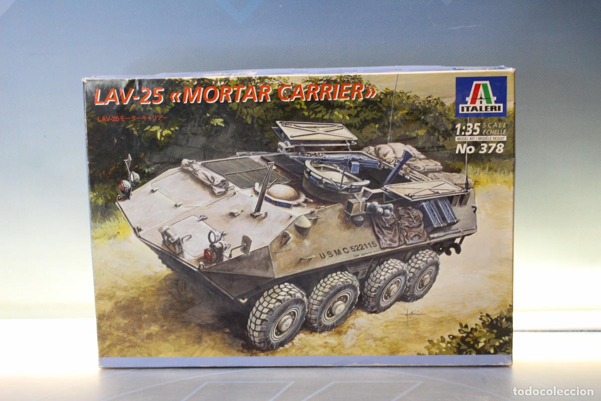 Maquetas: Italeri 378, LAV-25 &ldquo;Mortar Carrier&rdquo;. 1/35. Veh&iacute;culo anfibio U.S. Marines.