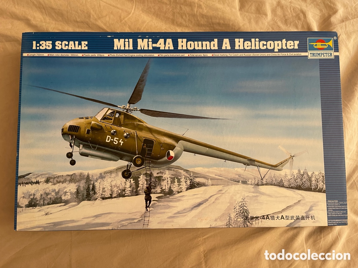Maquetas: Mil Mi-4a Hound 1:35 TRUMPETER 05101 maqueta helic&oacute;ptero avi&oacute;n