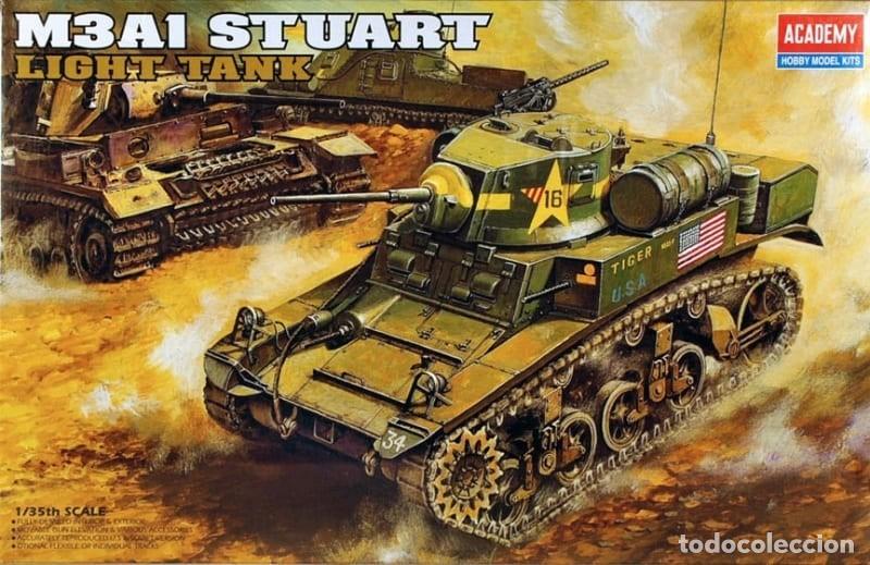 Maquetas: ACADEMY - M3A1 Stuart Light Tank + EXTRA 1/35 1398 - Foto 1