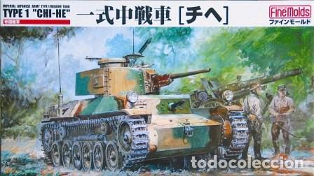 Maquetas: FINEMOLDS - IJA Type 1 Medium Tank Chi-He + EXTRAS 1/35 FM12A