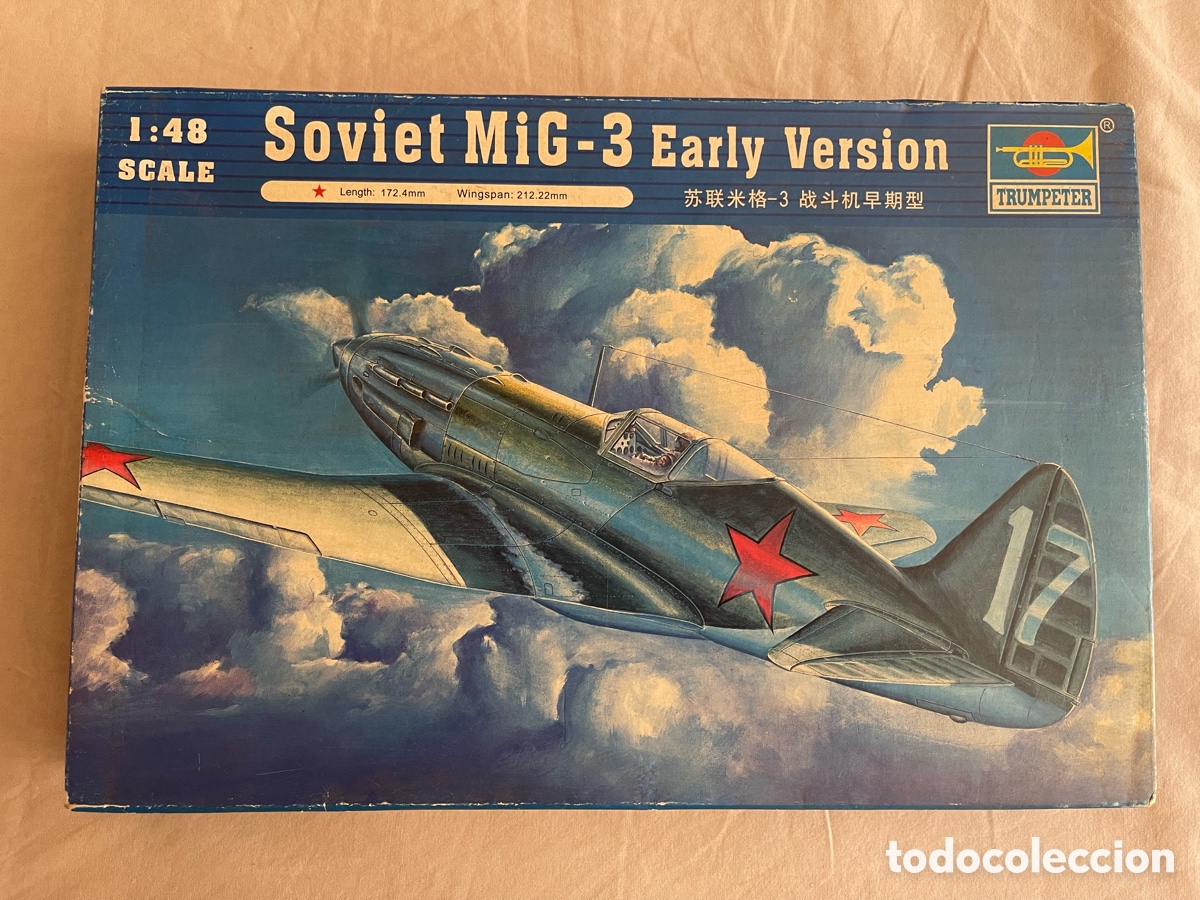 Maquetas: Soviet MiG-3 Early Version 1:48 TRUMPETER 02830 maqueta avi&oacute;n