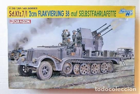 Maquetas: SD.KFZ.7/1 2CM FLAKVIERLING 38 ON SELBSTFAHRLAFETTE DRAGON 6525