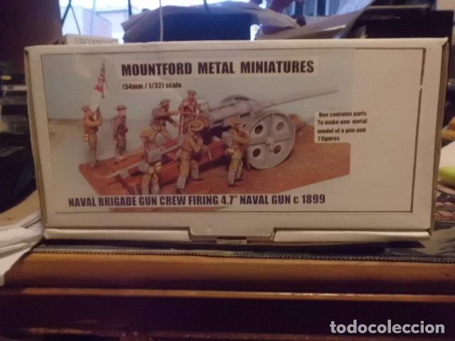 Maquetas: NAVAL BRIGADE GUN CREW FIRING 4.7&uml; naval gun C 1899 MOUNTFORD METAL MINIATURES 1:32