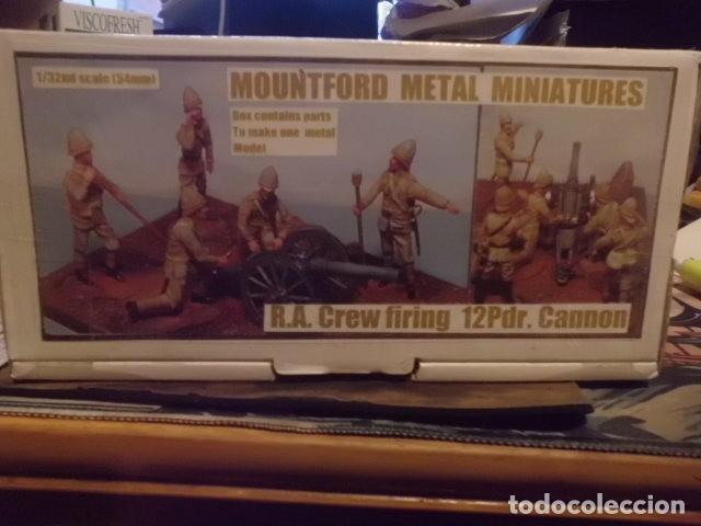 Maquetas: R.A. CREW FIRING 12Pdr. CANNON MOUNTFORD METAL MINIATURES 1:32