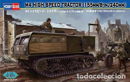 Maquetas: hHOBBY BOSS - copy of M4 High Speed Tractor 155mm/8in/240mm + extras 1/35 82408
