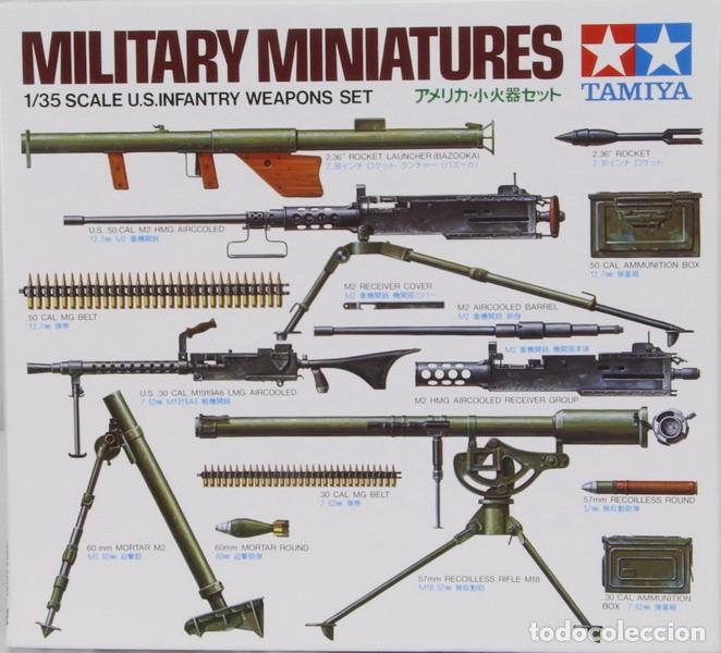 Maquetas: Maqueta accesorios US infantry weapons set ref. 35121 1/35 Tamiya PEDIDO MINIMO 6 &euro;