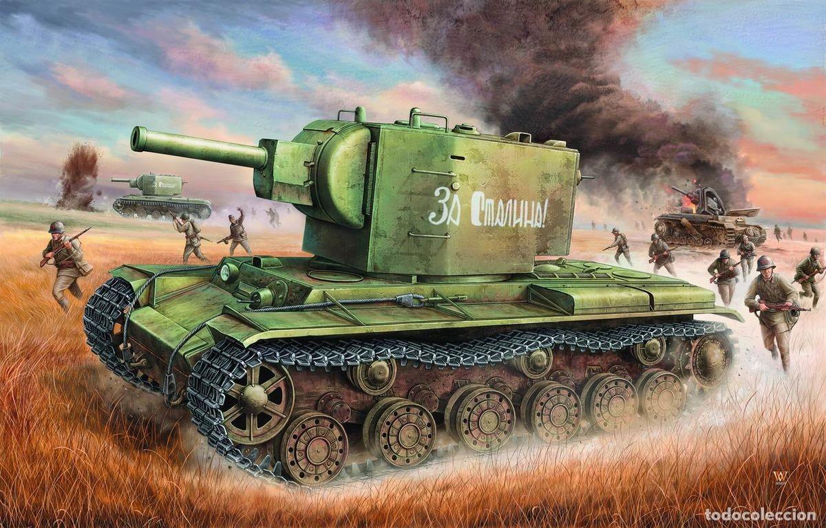 Maquetas: TRUMPETER - RUSSIAN KV2 TANK 1/35 + extras 1/35 00312