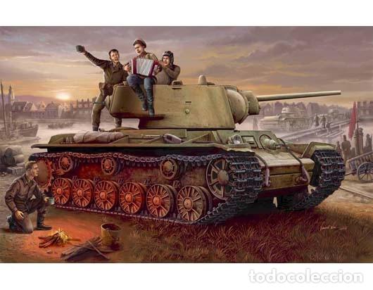 Maquetas: TRUMPETER - Russia KV-1 model 1942 Lightweight Cast Tank + extras 1/35 00360