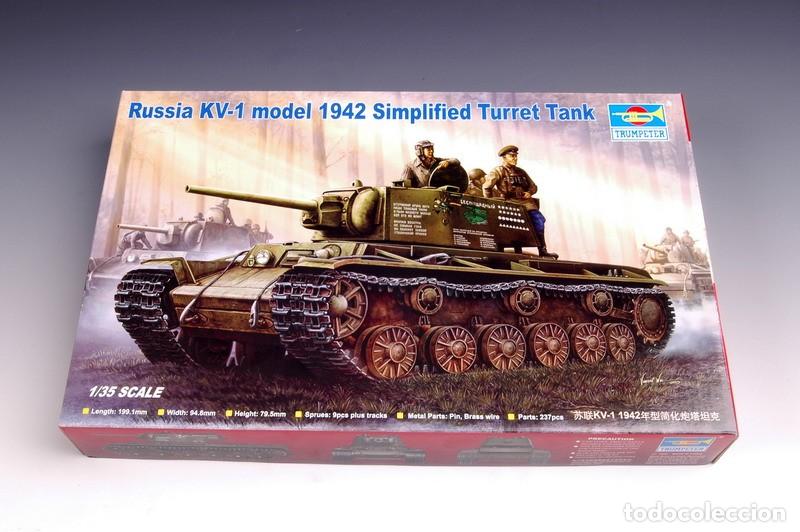 Maquetas: TRUMPETER - Russian KV-1 model 1942 + EXTRAS 1/35 00358