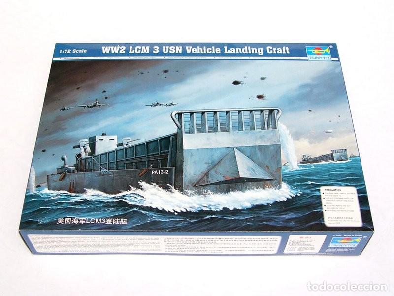 Maquetas: TRUMPETER - WW2 LCM 3 USN Vehicle Landing Craft 1/72 07213