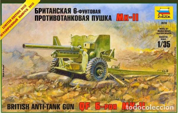 Maquetas: ZVEZDA - 6 PDR ANTITANQUE GUN MK-1 1/35 3518