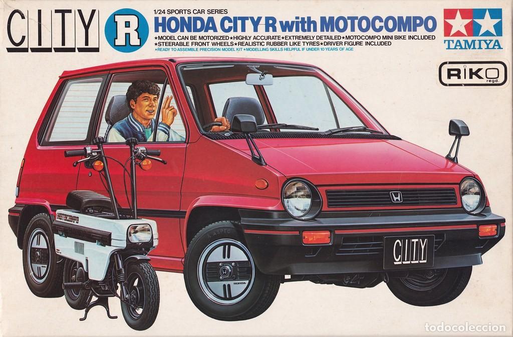 Maquetas: TAMIYA - HONDA CITY R WITH MOTOCOMPO ORIGINAL MOTORIZADO 1/24 SS2426