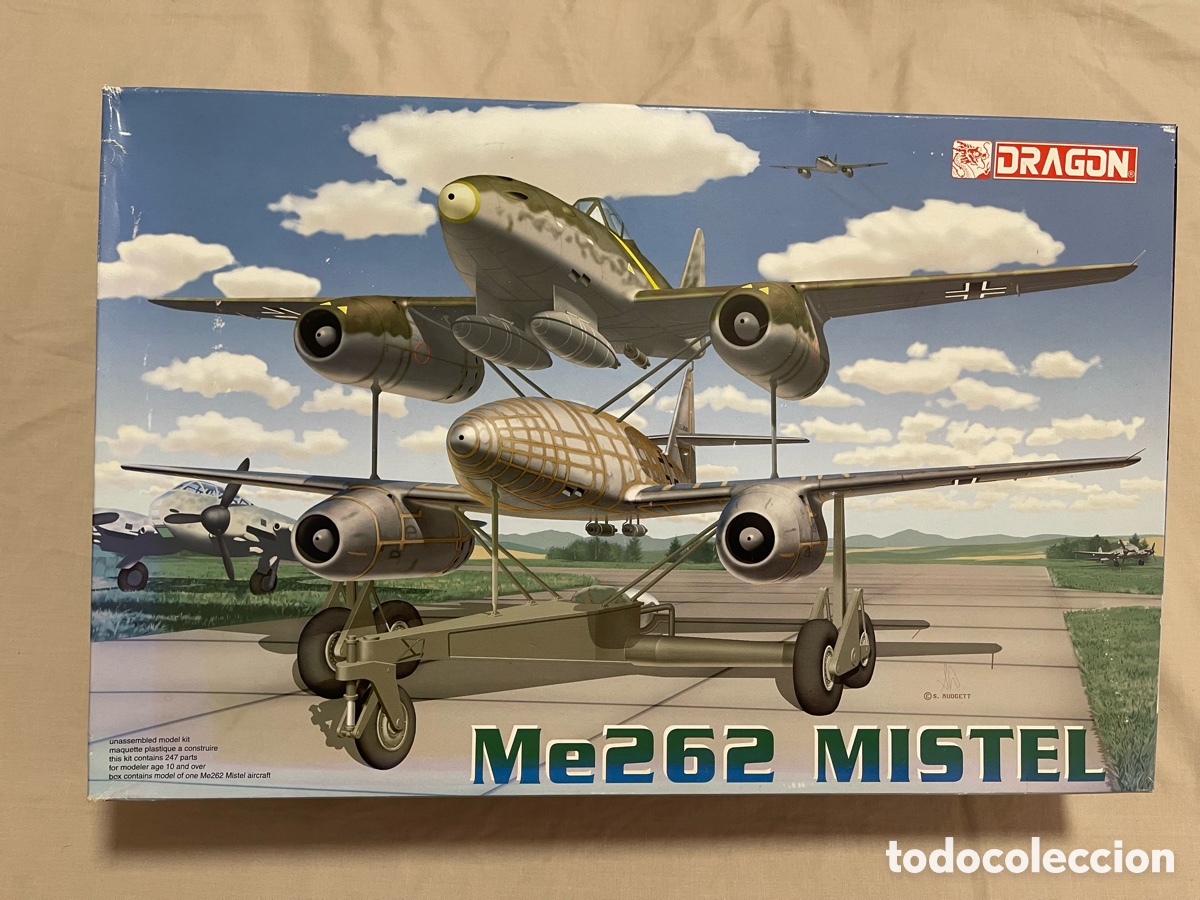 Maquetas: MESSERSCHMITT Me 262 MISTEL 1:48 DRAGON 5541 maqueta avi&oacute;n