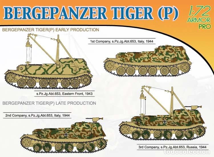 Maquetas: DRAGON - BERGEPANZER TIGER (P) 1/72 7227 - Foto 2