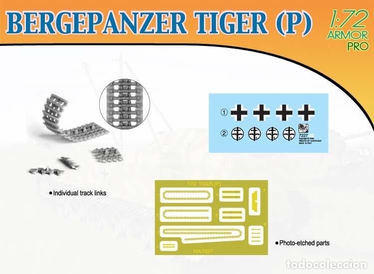 Maquetas: DRAGON - BERGEPANZER TIGER (P) 1/72 7227 - Foto 3