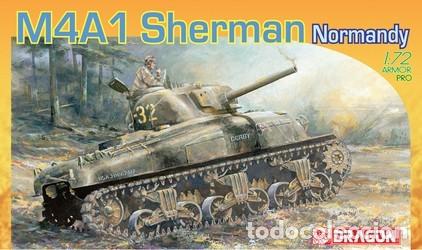 Maquetas: DRAGON - M4A1 Sherman Normandy+ EXTRA 1/72 7273 - Foto 1