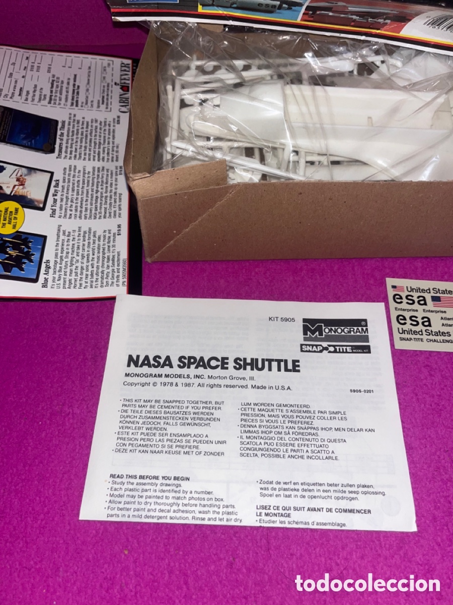 Maquetas: Maqueta Monogram Kit Nasa Space Shuttle 5905 80s - Foto 2