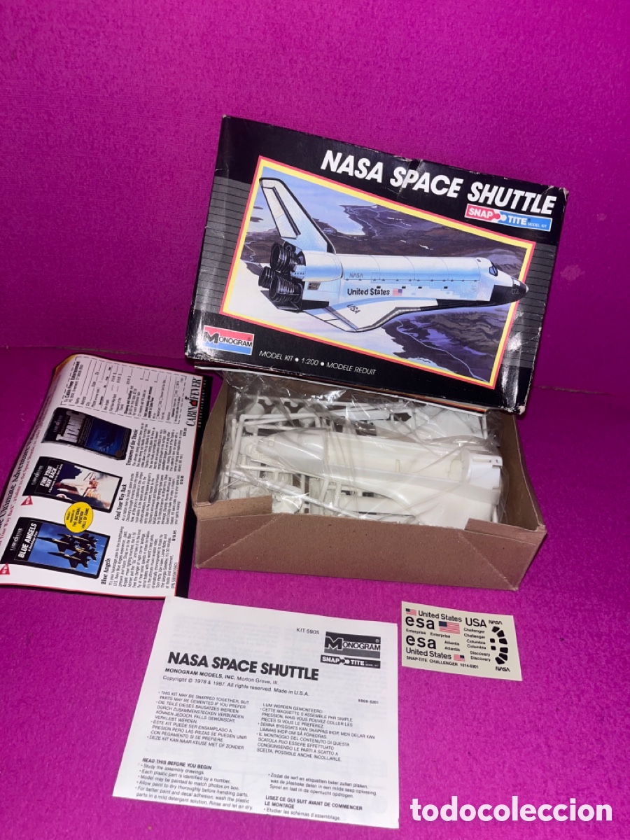 Maquetas: Maqueta Monogram Kit Nasa Space Shuttle 5905 80s