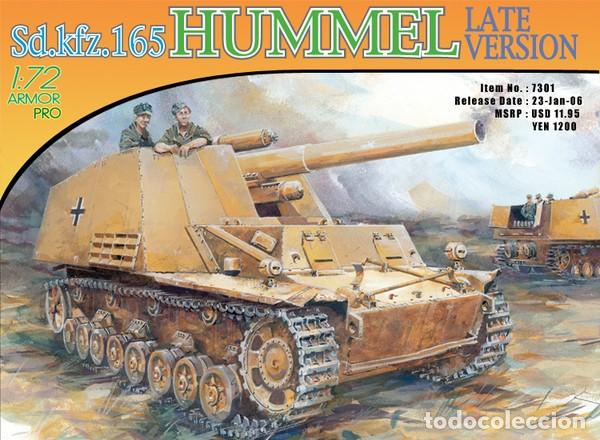 Maquetas: DRAGON - Sd.Kfz.165 HUMMEL Late Version + EXTRAS 1/72 7301 - Foto 1