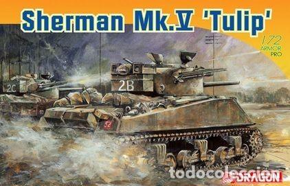 Maquetas: DRAGON - Sherman Mk.V Tulip + EXTRAS 1/72 7312