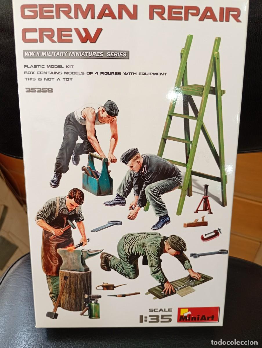 Maquetas: Maqueta Miniart brigada alemanes 2&ordf; GM. reparaciones escala 1/35 precintada