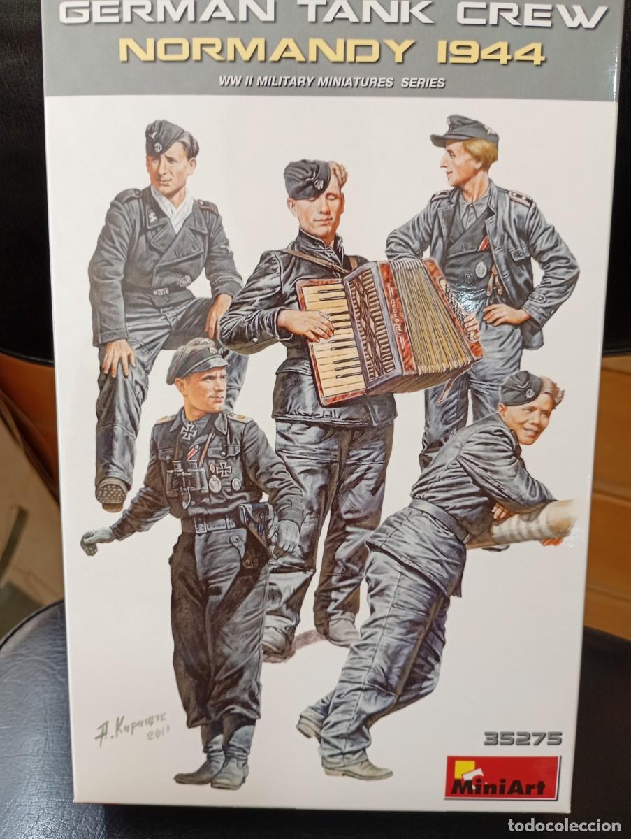 Maquetas: Maqueta tanquistas alemanes Normand&iacute;a 1944 Miniart escala 1/35 precintada