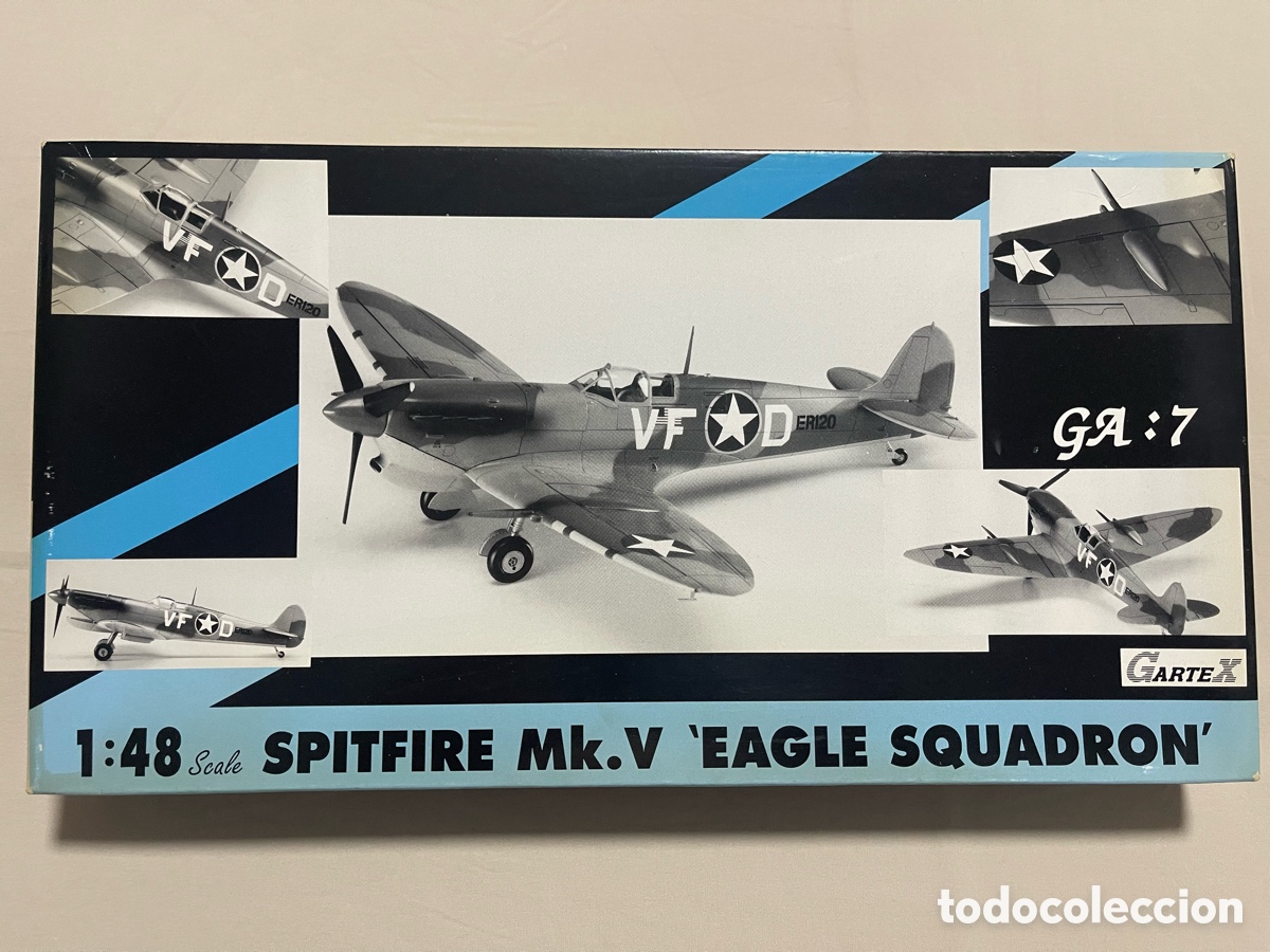 Maquetas: SPITFIRE Mk.V 'EAGLE SQUADRON&rdquo; 1:48 GARTEX (HASEGAWA) maqueta avi&oacute;n