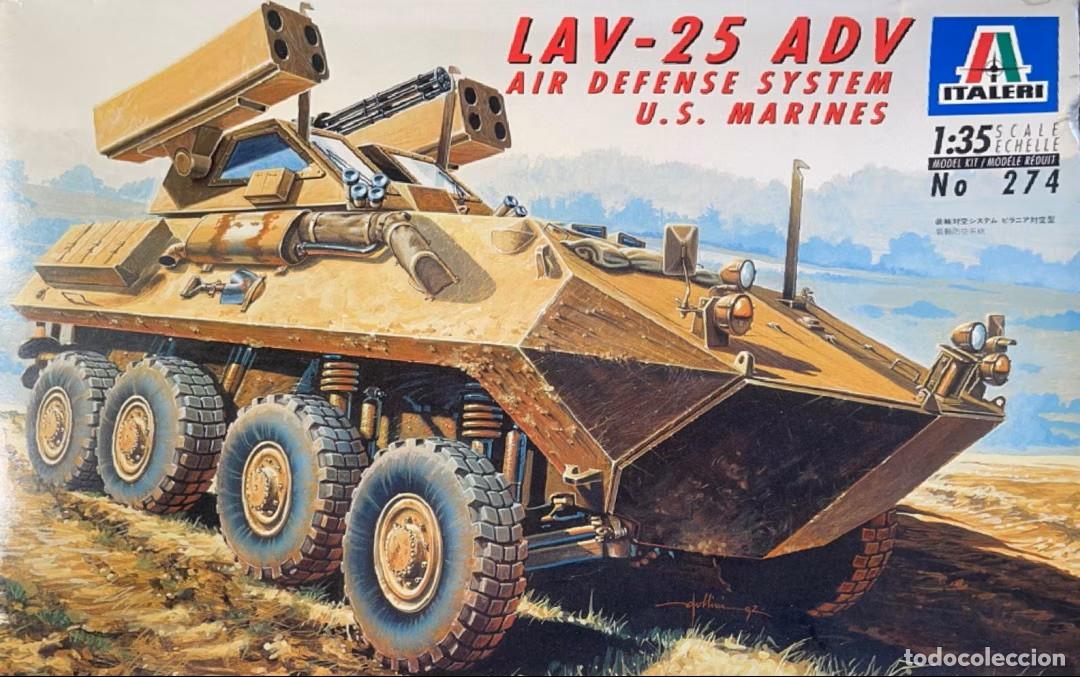 Maquetas: ITALERI - LAV-25 ADV AIR DEFENSE SYSTEM U.S MARINES 1/35 274