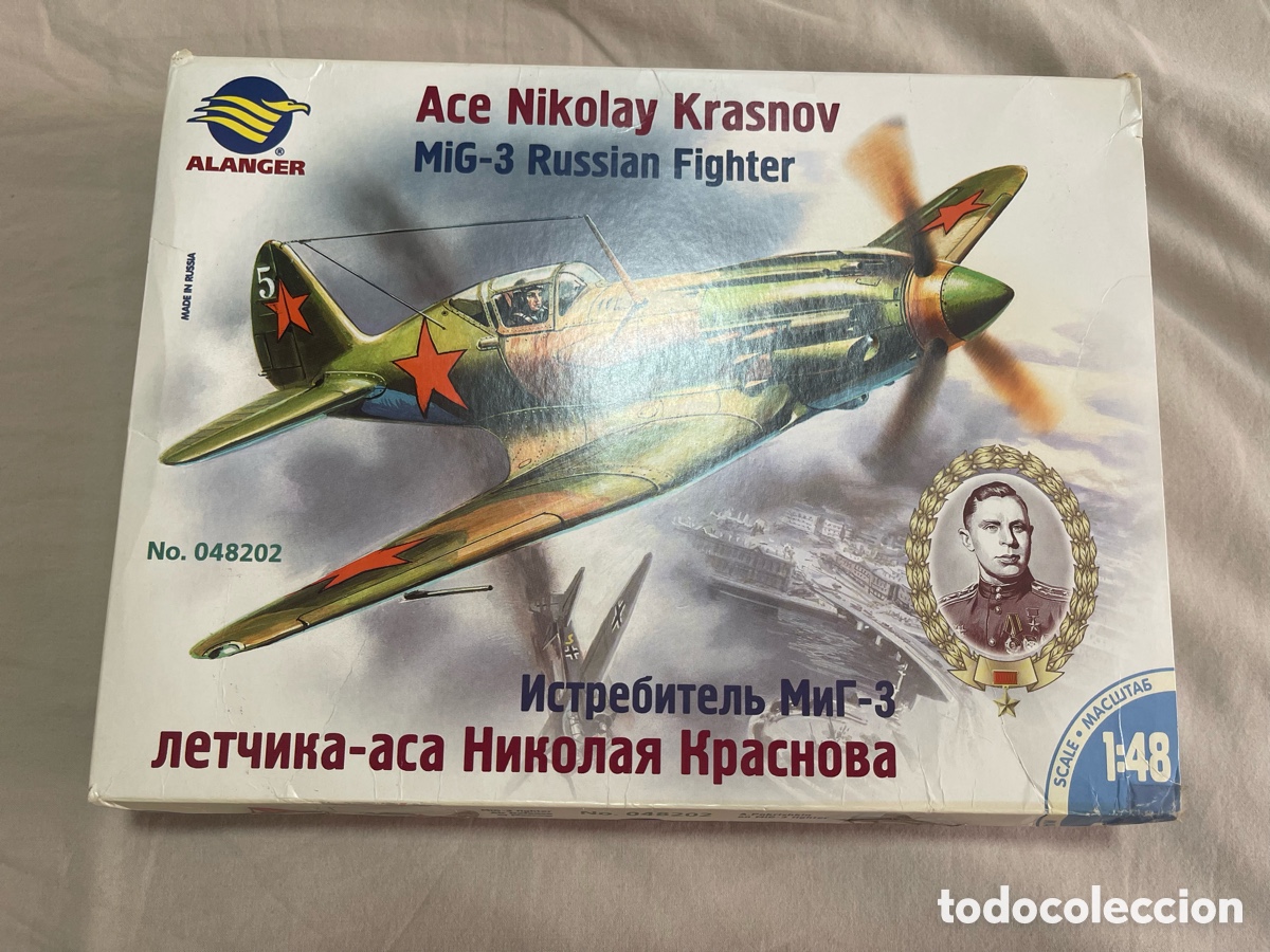 Maquetas: MIG-3 Ace Nikolay Krasnov 1:48 ALANGER (ICM) 48202 maqueta avi&oacute;n as sovi&eacute;tico