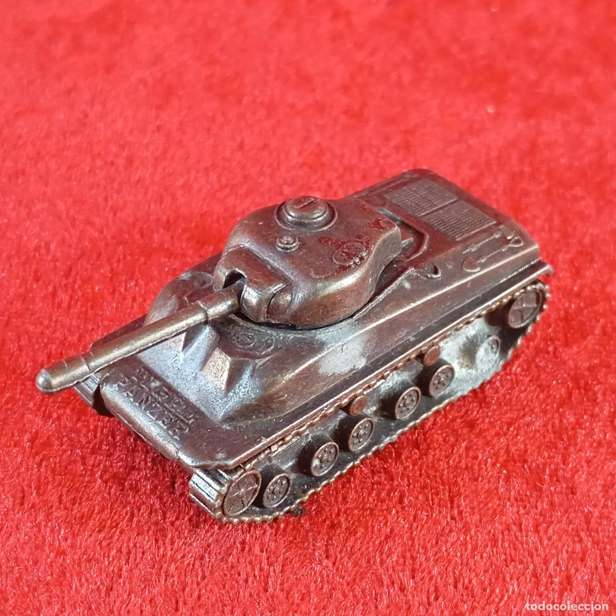 Macchiette: COCHE DE JUGUETE EN MINIATURA - TIGRE PANZER - DE METAL EN TONO BRONCE - 5,5 X 2,5 CM / 2148