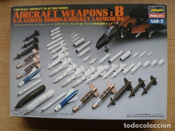 Maquetas: HASEGAWA - Aircraft Weapons: B U.S Guided Bombs & Rocket Launchers 1/48 X48-2