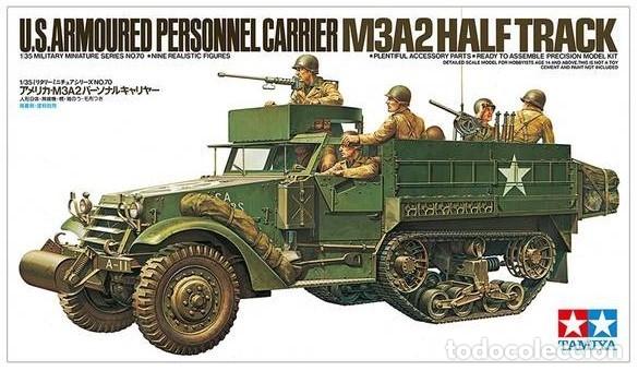 Maquetas: TAMIYA - U.S ARMOURED PERSONNEL CARRIER M3A2 HALF TRACK 1/35 35070