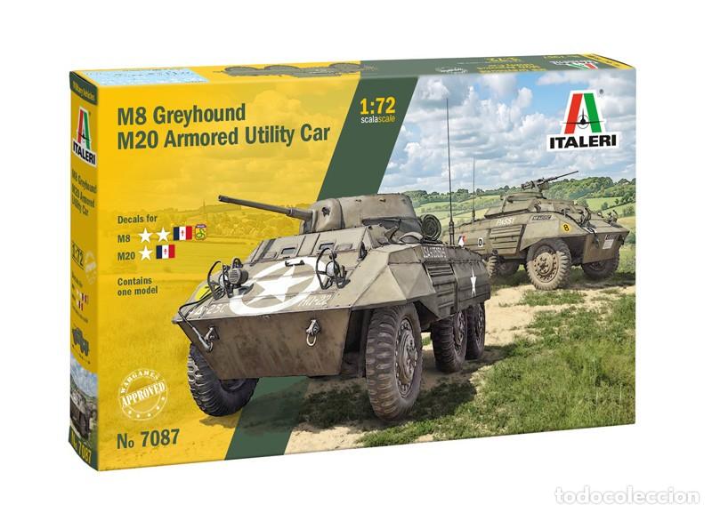 Maquetas: ITALERI - M8 Greyhound & M20 Armored Utility Car (6 Decals Option) 1/72 7087