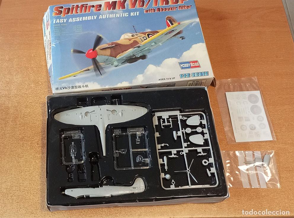Maquetas: Caza brit&aacute;nico Supermarine Spitfire Mk Vb/Trop de Hobbyboss a 1/72.