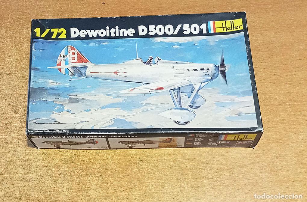 Maquetas: Caza franc&eacute;s Dewoitine D 500/501 de Heller a 1/72 (Vintage)