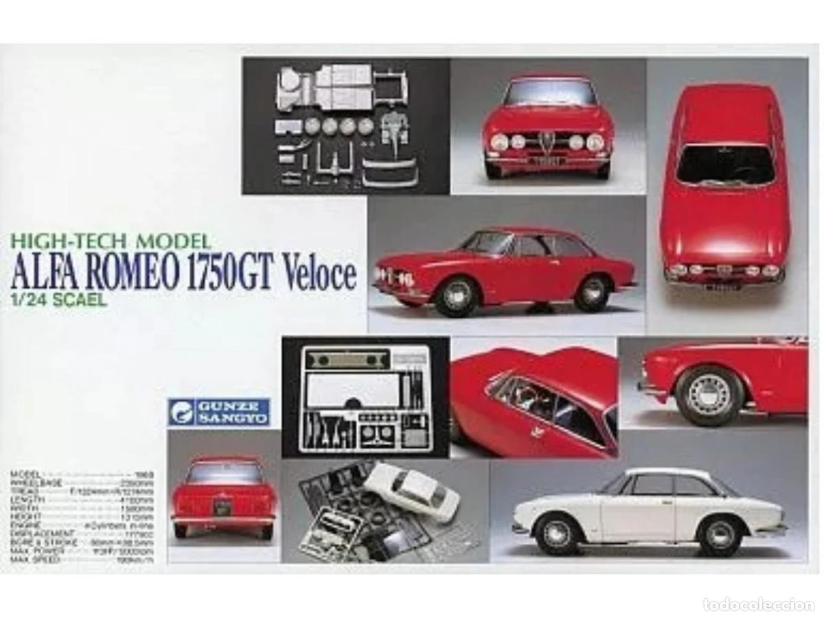 Maquetas: GUNZE SANGYO - Alfa Romeo 1750GT Veloce HIGHTECH 1/24 G-524