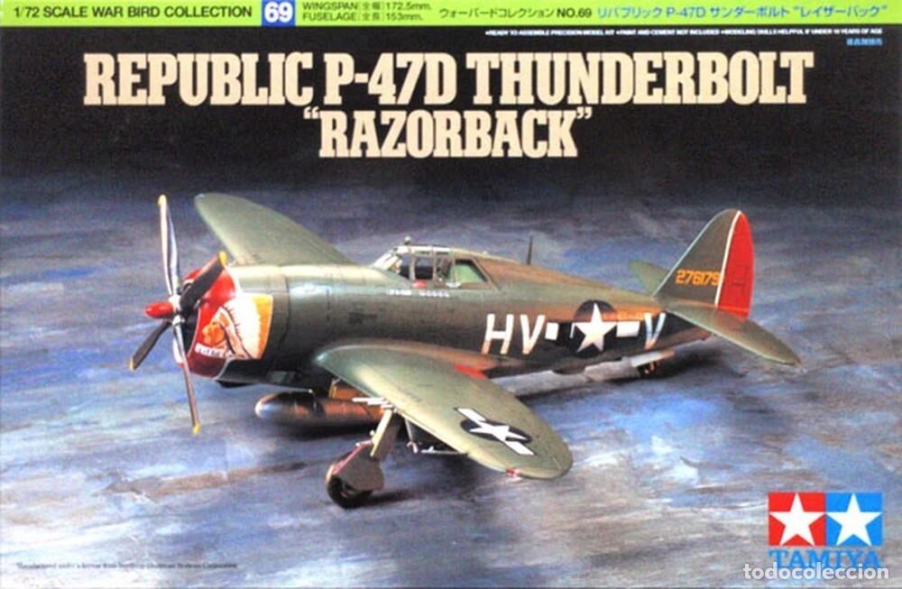 Maquetas: TAMIYA - P-47D Thunderbolt (Razor Back) + EXTRAS 1/72 60769 - Foto 1