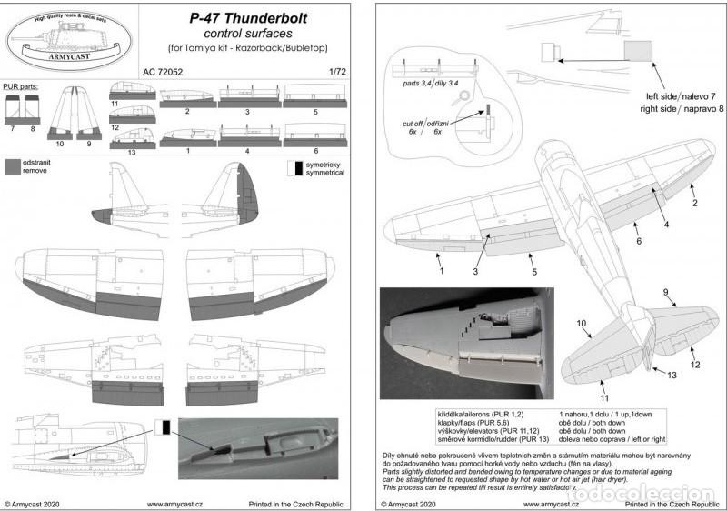 Maquetas: TAMIYA - P-47D Thunderbolt -Bubbletop + EXTRAS 1/72 60770 - Foto 2