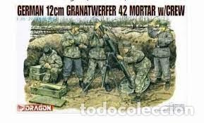 Maquetas: DRAGON - GERM&Aacute;N 12cm GRANATWERFER 42 MORTAR W/CREW. 1/35 6090