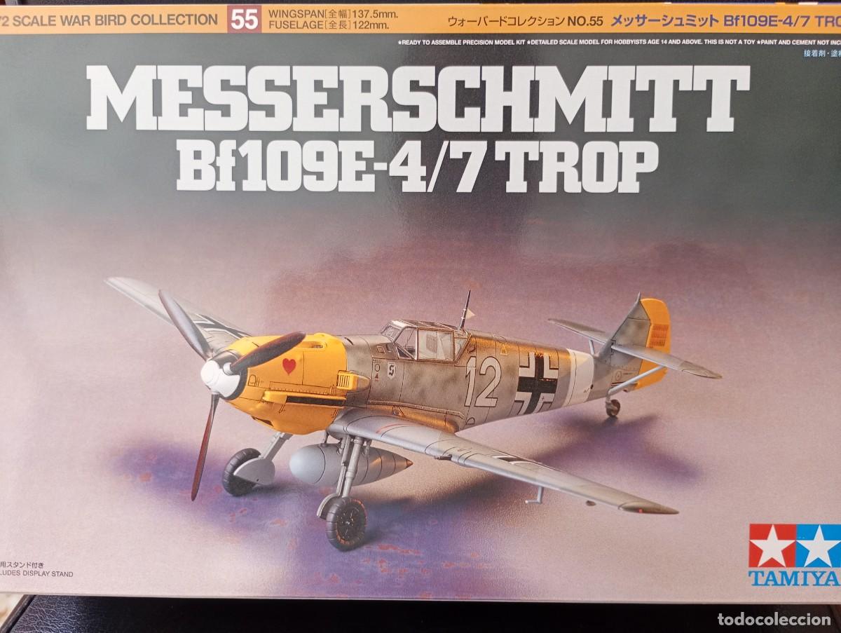 Maquetas: Maqueta Tamiya Caza alem&aacute;n BF 109E Trop Escala 1/72 precintado