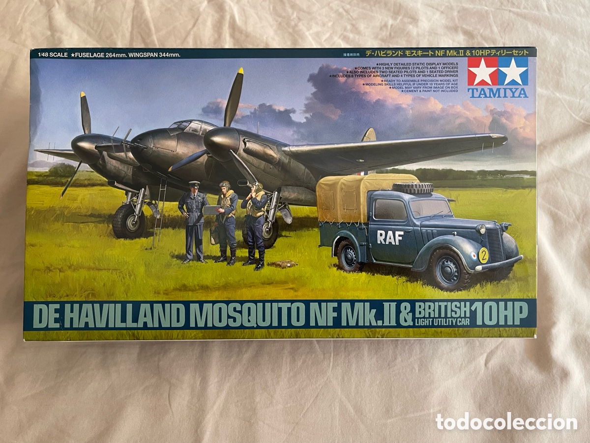 Maquetas: De HAVILLAND MOSQUITO NF MK.II & Light Car 1:48 tamiya 89786 maqueta avi&oacute;n coche furg&oacute;n Austin