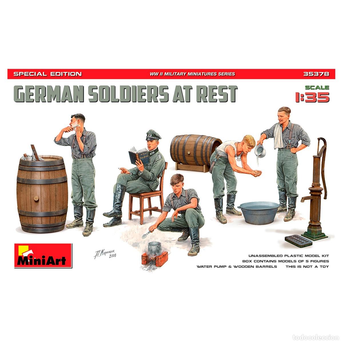 Maquetas: Maqueta Miniart Escala 1/35 GERMAN SOLDIERS AT REST. SPECIAL EDITION