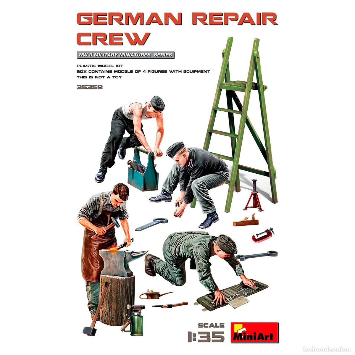 Maquetas: Maqueta Miniart Escala 1/35 German Repair Crew