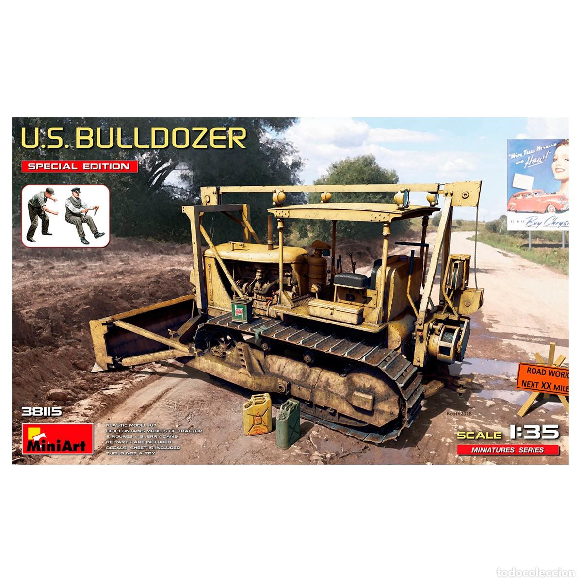 Maquetas: Maqueta Miniart Escala 1/35 U.S. Bulldozer. Special Edition
