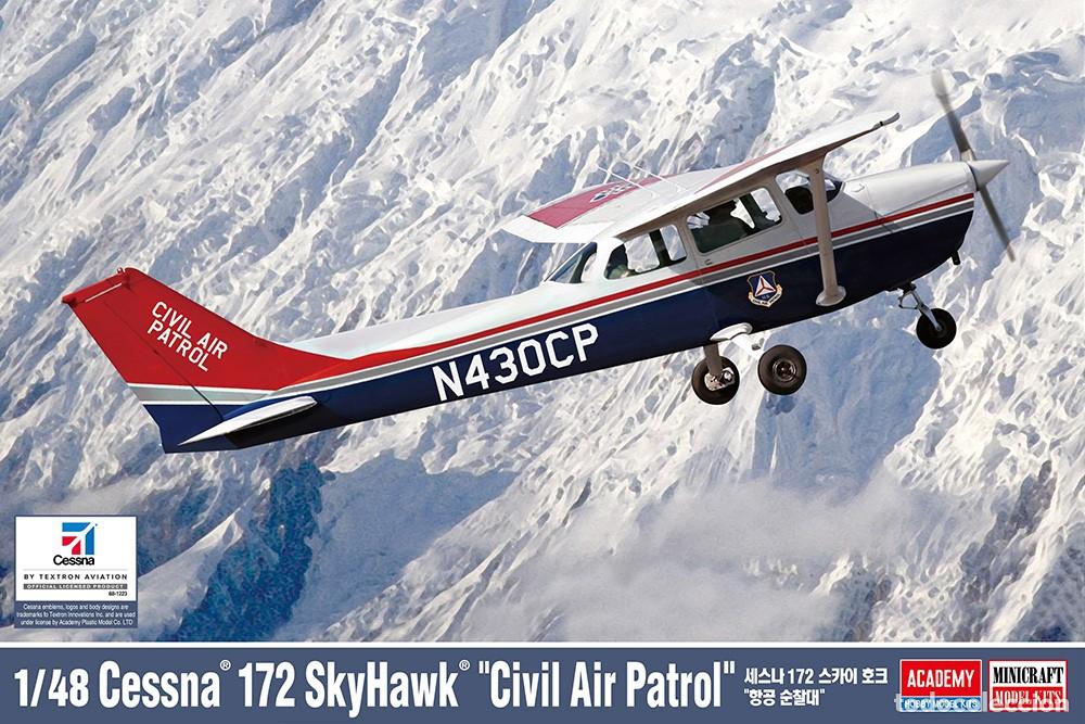 Maquetas: ACADEMY - Cessna 172 Skyhawk Light Aircraft - US Civil Air Patrol 1/48 12367
