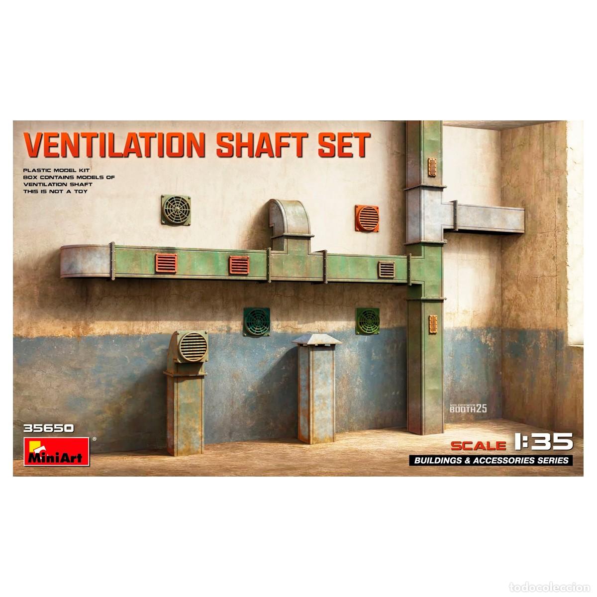 Maquetas: Maqueta Miniart Escala 1/35 Ventilation Shaft Set Acc. Diorama