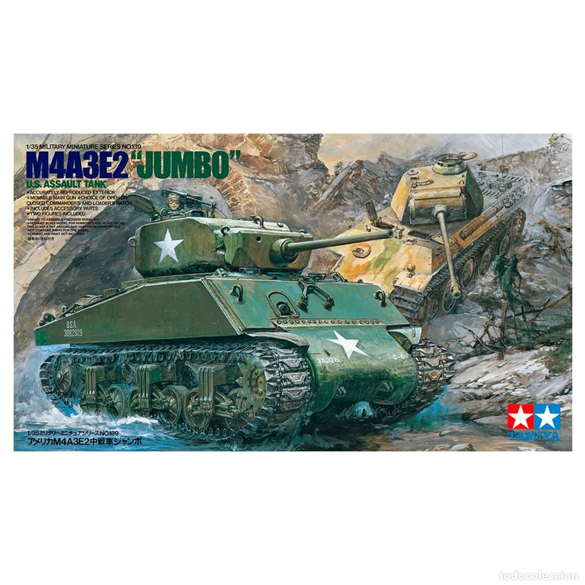 Maquetas: Maqueta Tamiya Escala 1/35 Tanque U.S. M4A3E2 &ldquo;Jumbo&rdquo;